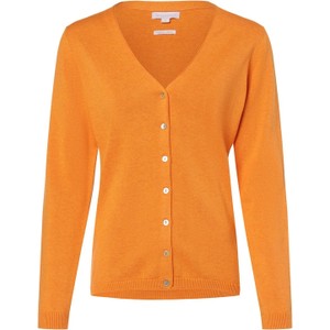 Pomarańczowy sweter brookshire w stylu casual z bawełny