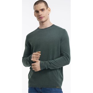 Zielony sweter Ochnik w stylu casual z okrągłym dekoltem