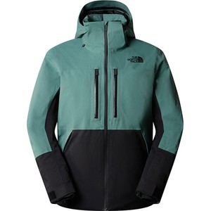 Zielona kurtka The North Face w sportowym stylu krótka z tkaniny