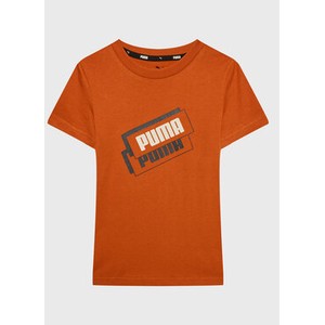 Pomarańczowa koszulka dziecięca Puma dla chłopców