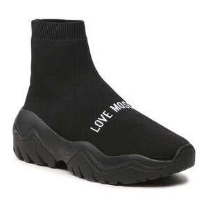 Czarne buty sportowe Love Moschino w sportowym stylu na platformie