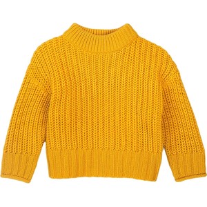 Żółty sweter Minoti z wełny