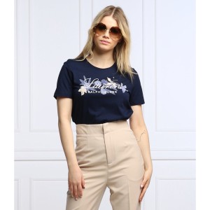 Granatowy t-shirt Ralph Lauren z krótkim rękawem