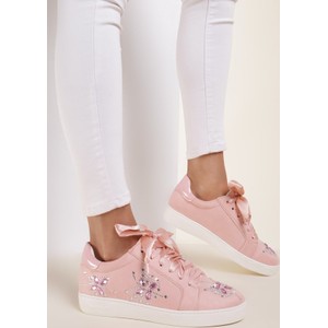 Renee różowe buty sportowe sateen