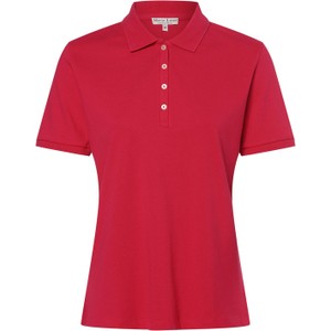 Czerwona bluzka Marie Lund w stylu klasycznym
