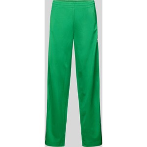 Zielone spodnie Adidas Originals z dresówki