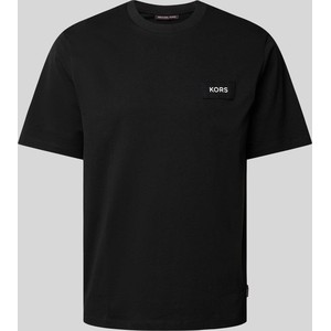 Czarny t-shirt Michael Kors z krótkim rękawem