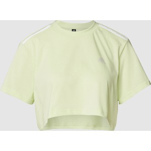 Zielona bluzka Adidas Sportswear z bawełny