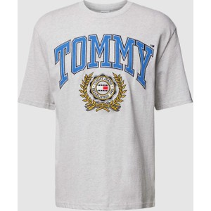 T-shirt Tommy Jeans z krótkim rękawem z bawełny w młodzieżowym stylu