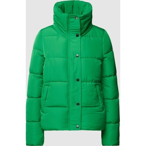 Zielona kurtka Only krótka w stylu casual bez kaptura