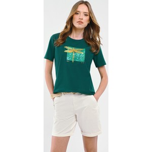 Zielony t-shirt Volcano