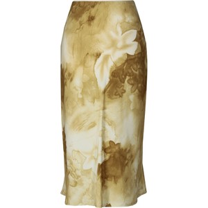 Brązowa spódnica Fokus midi z tkaniny w street stylu