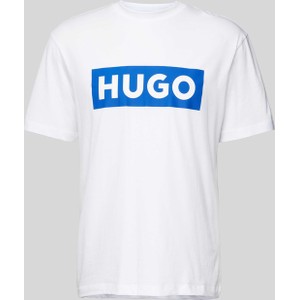 T-shirt Hugo Blue z krótkim rękawem z nadrukiem