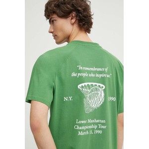 Zielony t-shirt Les Deux z bawełny w młodzieżowym stylu z krótkim rękawem