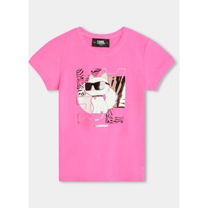 Różowa bluzka dziecięca Karl Lagerfeld