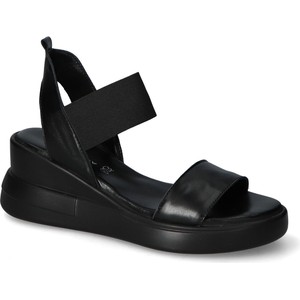 Czarne sandały Bombonella z klamrami w stylu casual