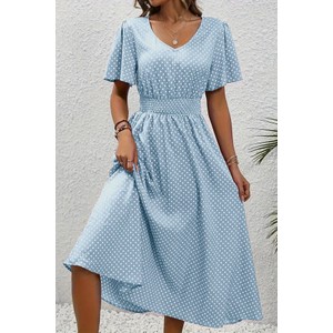 Niebieska sukienka IVET w stylu casual