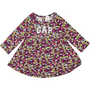 Sukienka dziewczęca Gap w kwiatki z bawełny