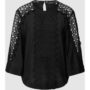 Czarna bluzka Copenhagen Muse w stylu boho z okrągłym dekoltem