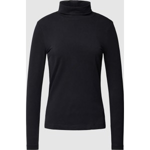 Czarna bluzka Esprit w stylu casual z bawełny z długim rękawem
