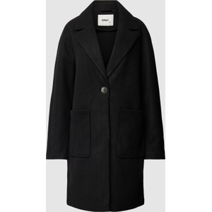 Czarny płaszcz Only bez kaptura w stylu casual