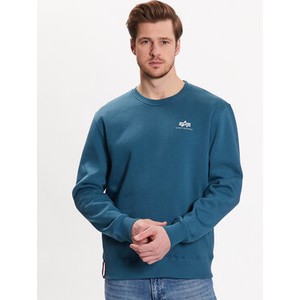 Niebieski sweter Alpha Industries w stylu casual