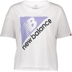 T-shirt New Balance z bawełny z okrągłym dekoltem