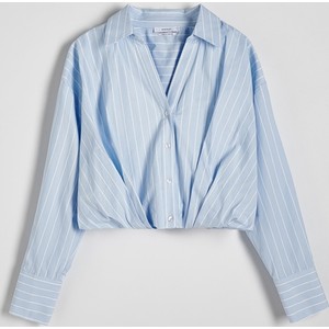 Niebieska koszula Reserved w stylu casual z tkaniny