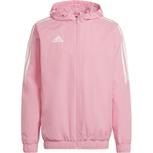 Różowa kurtka Adidas w sportowym stylu
