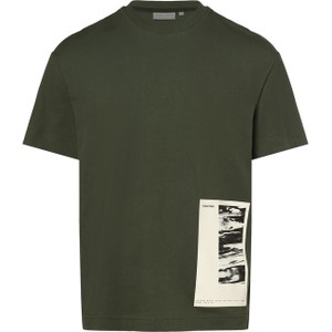 T-shirt Calvin Klein z nadrukiem z dżerseju