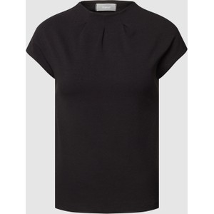 Czarny t-shirt Peek&Cloppenburg z krótkim rękawem w stylu casual