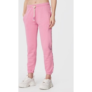 Różowe spodnie sportowe Femi Stories z dresówki w sportowym stylu