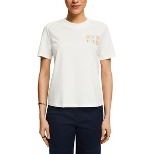 T-shirt Esprit z krótkim rękawem w młodzieżowym stylu