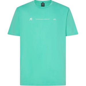 Zielony t-shirt Oakley w młodzieżowym stylu z krótkim rękawem