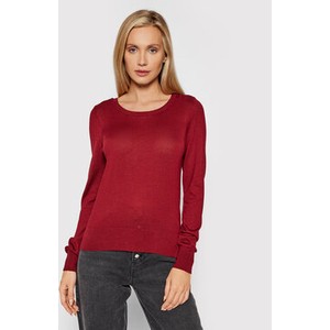 Czerwony sweter Vero Moda w stylu casual