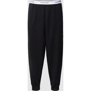 Czarne spodnie Calvin Klein Underwear w sportowym stylu z dresówki