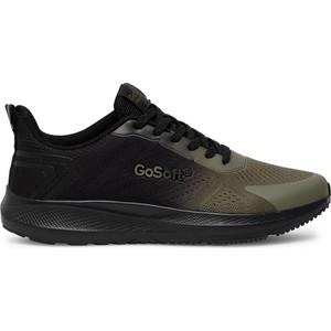 Czarne buty sportowe Go Soft w sportowym stylu sznurowane