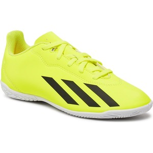 Żółte buty sportowe dziecięce Adidas sznurowane