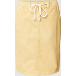 Żółta spódnica Tom Tailor z bawełny mini