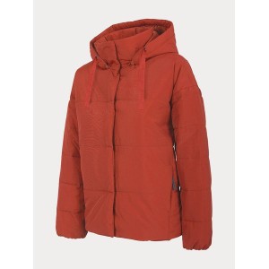 Czerwona kurtka Outhorn krótka w sportowym stylu z kapturem