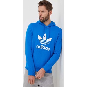 Niebieska bluza Adidas Originals z nadrukiem