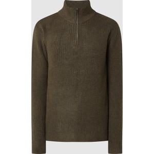 Sweter Minimum ze stójką w stylu casual z wełny