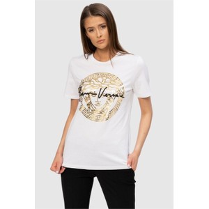 T-shirt Versace z okrągłym dekoltem