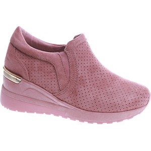 Różowe buty sportowe Pantofelek24 w stylu casual na koturnie