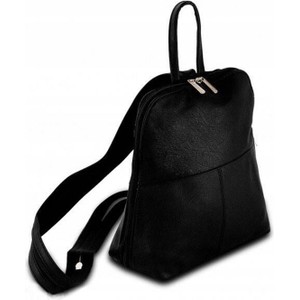 Czarny plecak 5.10.15 w sportowym stylu ze skóry ekologicznej