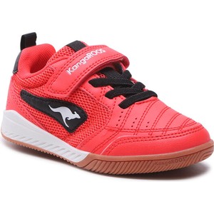 Czerwone buty sportowe dziecięce Kangaroos na rzepy