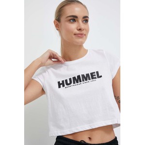 T-shirt Hummel z bawełny w młodzieżowym stylu