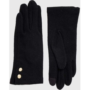 Czarne rękawiczki Ralph Lauren