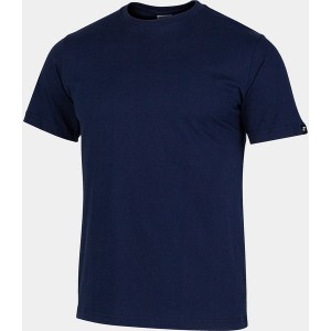 Niebieski t-shirt Joma z krótkim rękawem z bawełny w stylu klasycznym