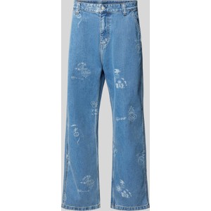 Niebieskie jeansy Carhartt WIP w street stylu